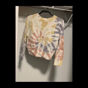 Madewell Tiedye Cropped Sweater